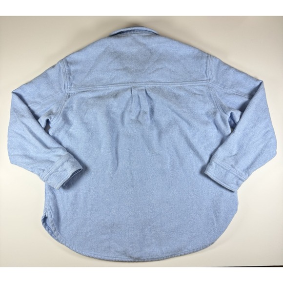 American Eagle Shacket, Woman's Size Medium, Light Blue, 100% Cotton, Button Up - Picture 4 of 9